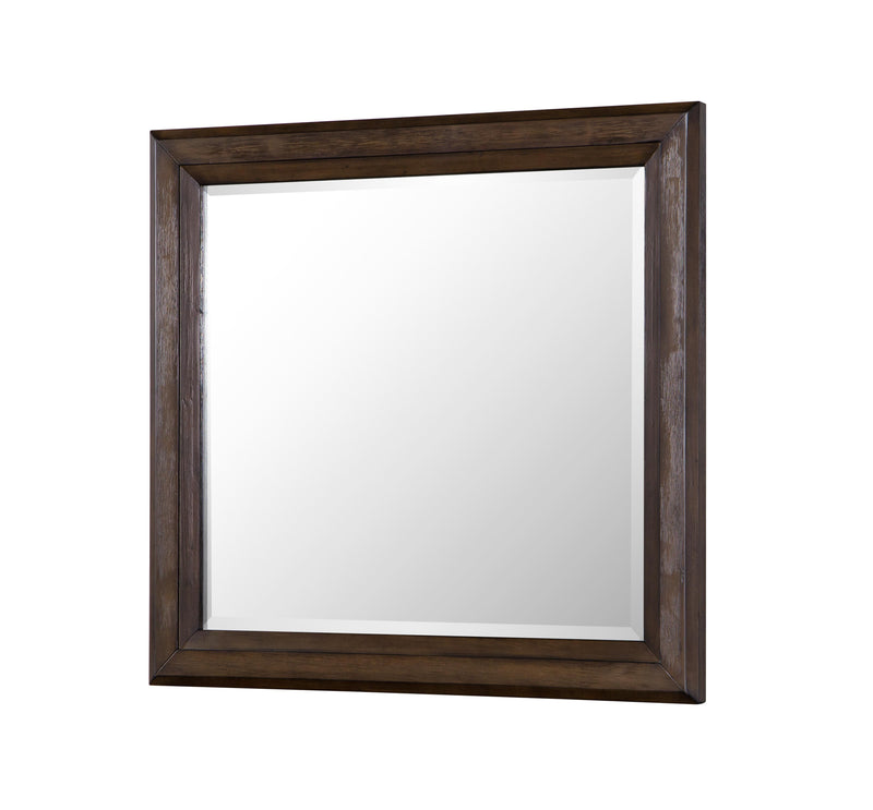Ellie dark walnut mirror