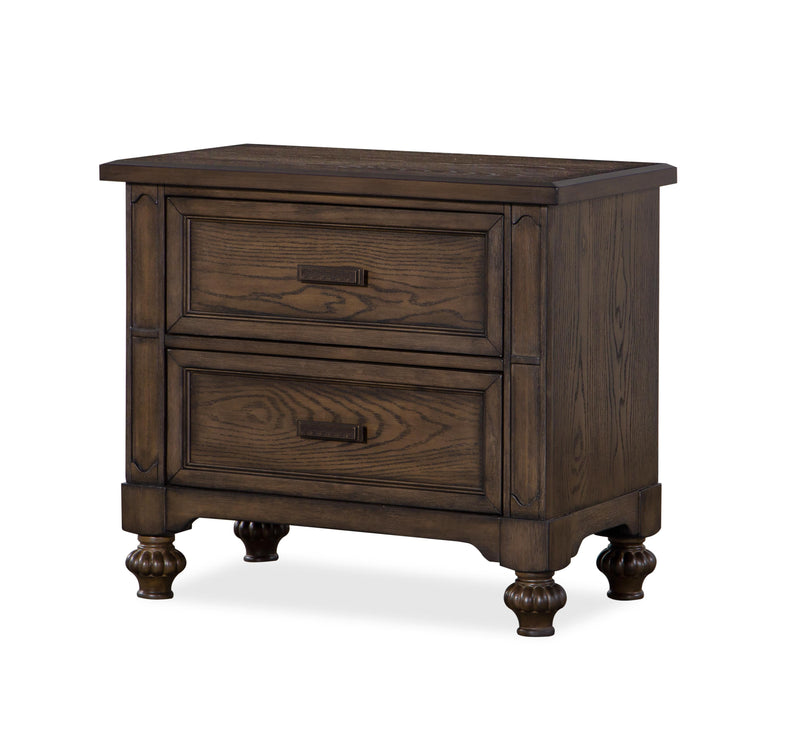 Ellie dark walnut nightstand