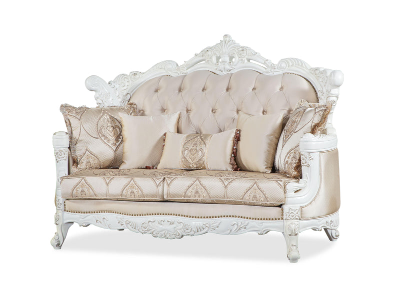 Camilla white loveseat